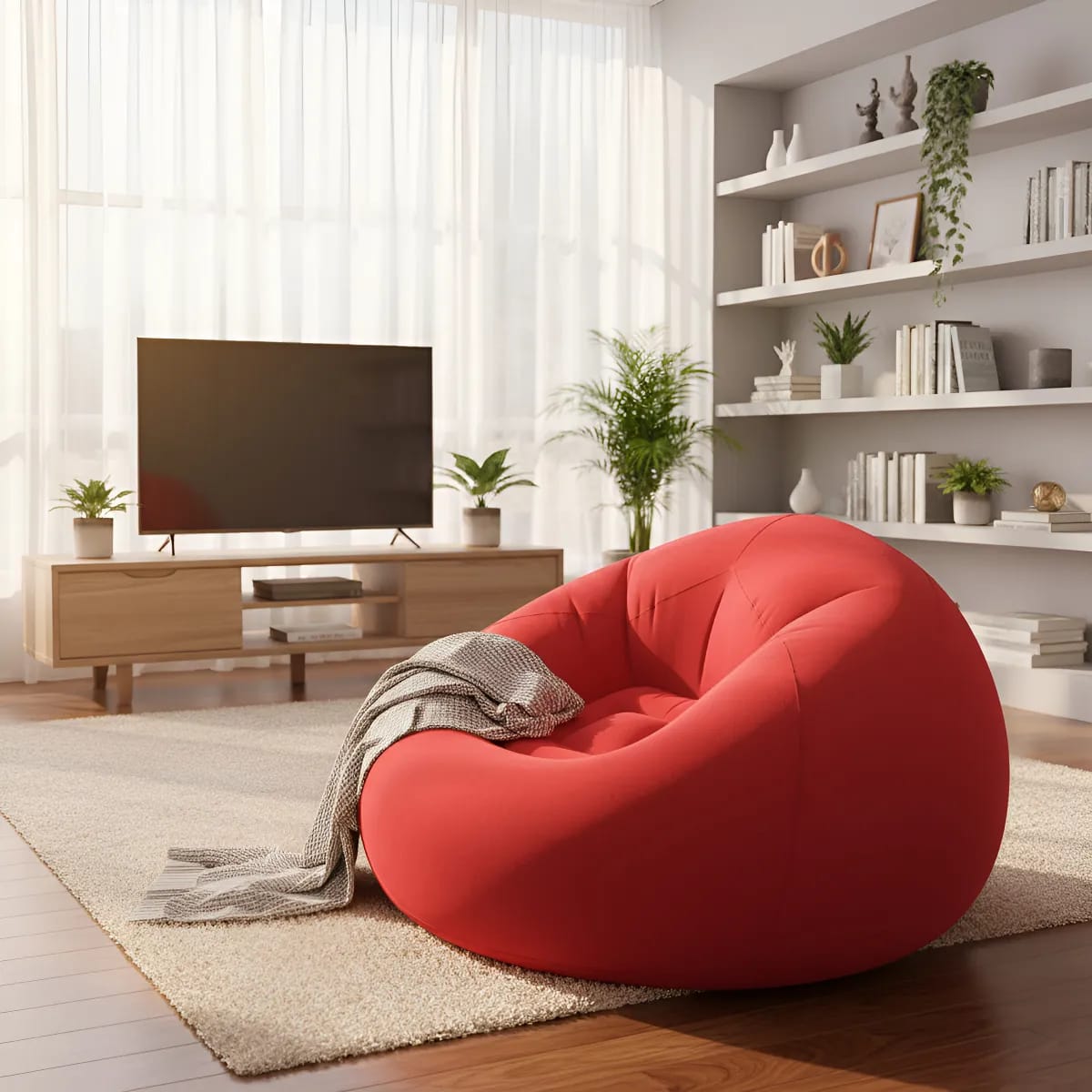 Sillón inflable puff tumbona reposa