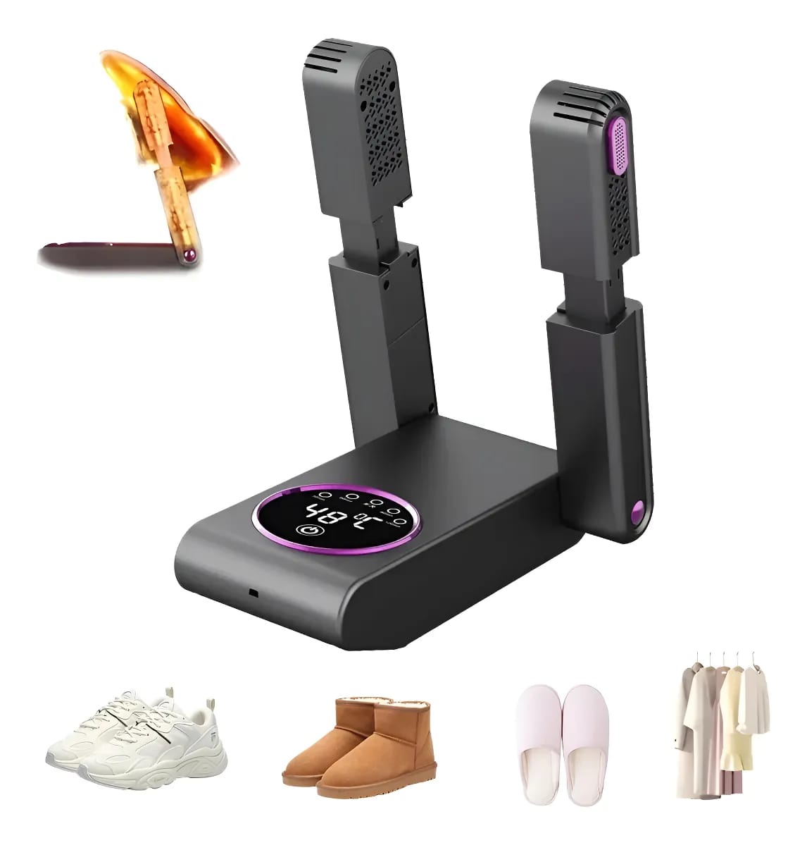 secador de zapatos eléctrico, desodorización