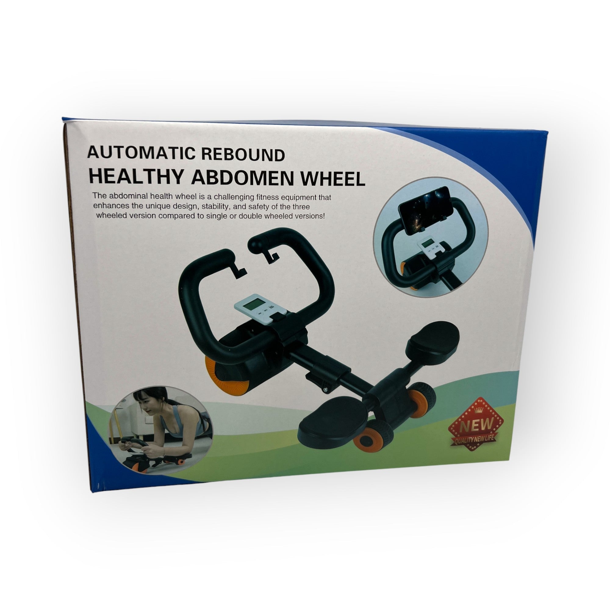 Rueda Abdominal Saludable de Rebote Automatico 5