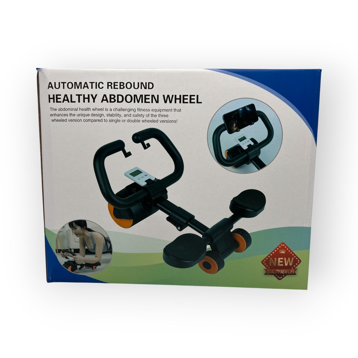 Rueda Abdominal Saludable de Rebote Automatico 4