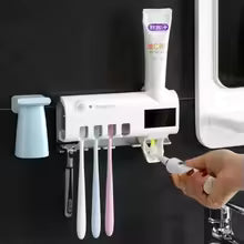 Portacepillos de dientes portátil, recargable, para montar en la pared, con apagado automático, esterilizador de cepillos de dientes. 3