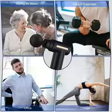 Mini pistola de masaje muscular portátil, masajeador corporal de percusión de mano profunda para cuerpo, espalda y cuello, pierna