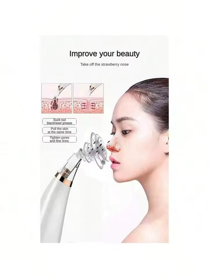 Instrumento de lavado, succión al vacío portátil, productos de belleza silenciosos, limpiador facial, eliminación profunda de acné y espinillas, fuerte succión