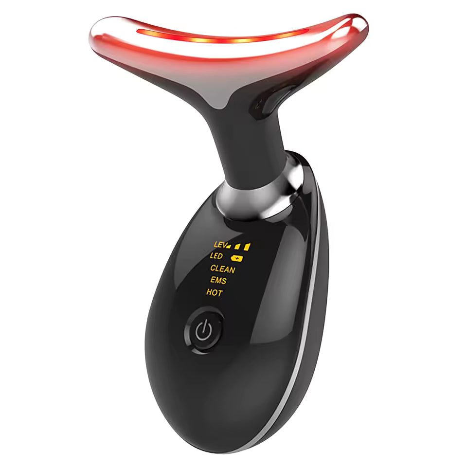 Masajeador de cuello Estiramiento facial Tres modos de luz