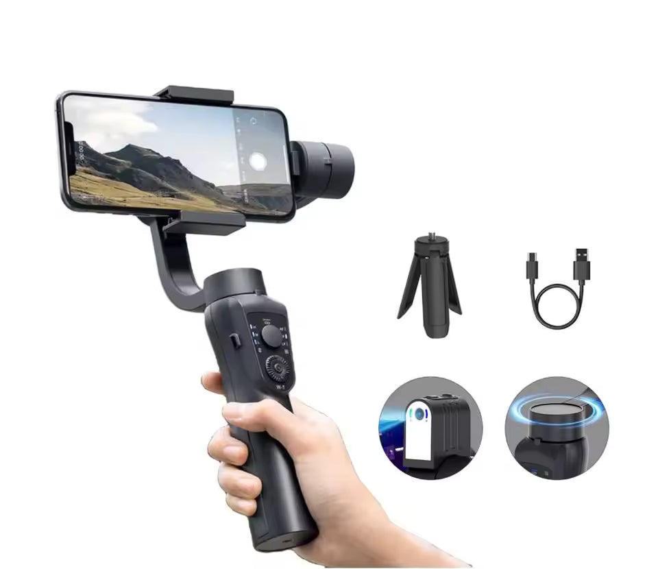 Estabilizador de cardán de seguimiento facial automático de rotación 360 para grabación de vídeo Vlog transmisión en vivo