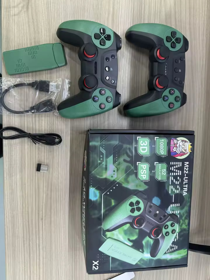 Consola de videojuegos M22-U Retro Game Stick 4K con más de 30000 juegos clásicos,