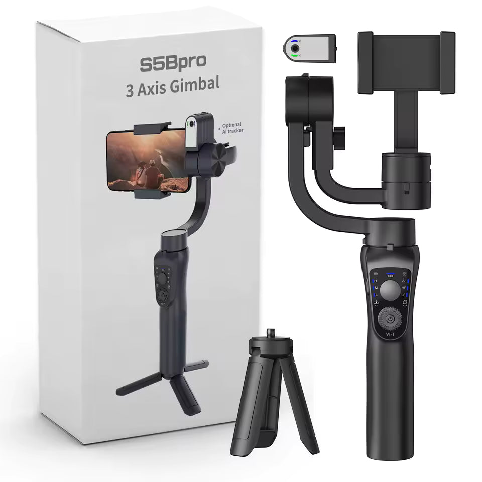 Estabilizador de cardán de seguimiento facial automático de rotación 360 para grabación de vídeo Vlog transmisión en vivo