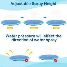 Piscina inflable de verano para mascotas, almohadilla rociadora de agua, esterilla de refrigeración para exteriores, juguete interactivo para perros