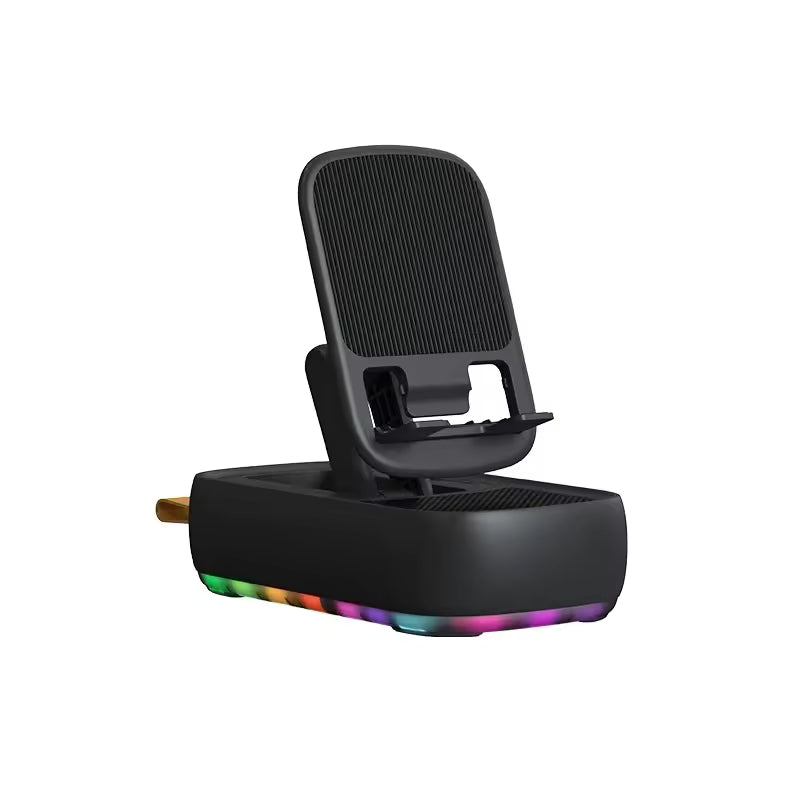 Conveniente altavoz Bluetooth multifunción soporte para teléfono móvil 2