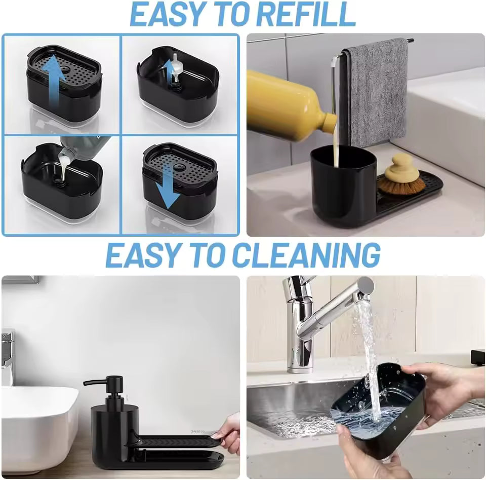 Dispensador de jabón de cocina multifuncional