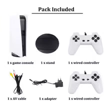 Consola de videojuegos GS5, Mini TV, consola de juegos portátil, Gamepads con cable, videojuego, 300 juegos Retro, salida HD, dos jugadores 3