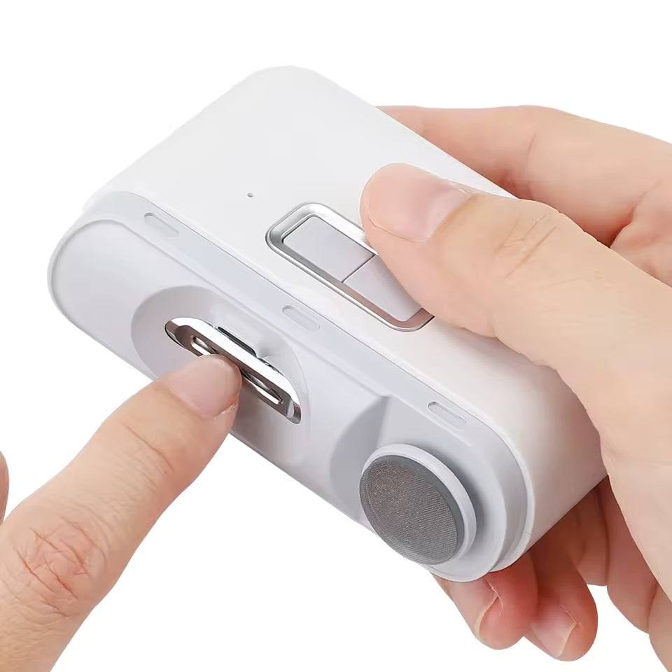 Corta uñas eléctrico automático 2 en 1 para dedos de los pies adultos con corte ligero
