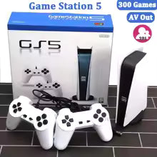 Consola de videojuegos GS5, Mini TV, consola de juegos portátil, Gamepads con cable, videojuego, 300 juegos Retro, salida HD, dos jugadores