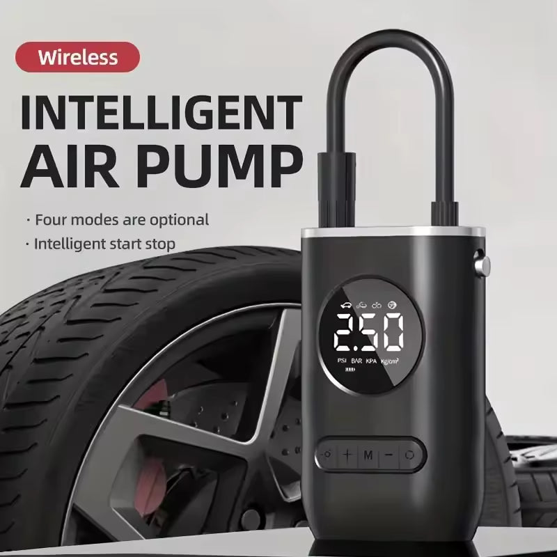 Mini bomba de neumáticos eléctrica autopropulsada portátil