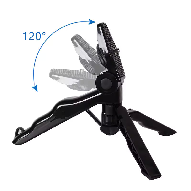 KITS profesionales de grabación de vídeo Vlogging, luz LED + micrófono con Mini Control de trípode 3