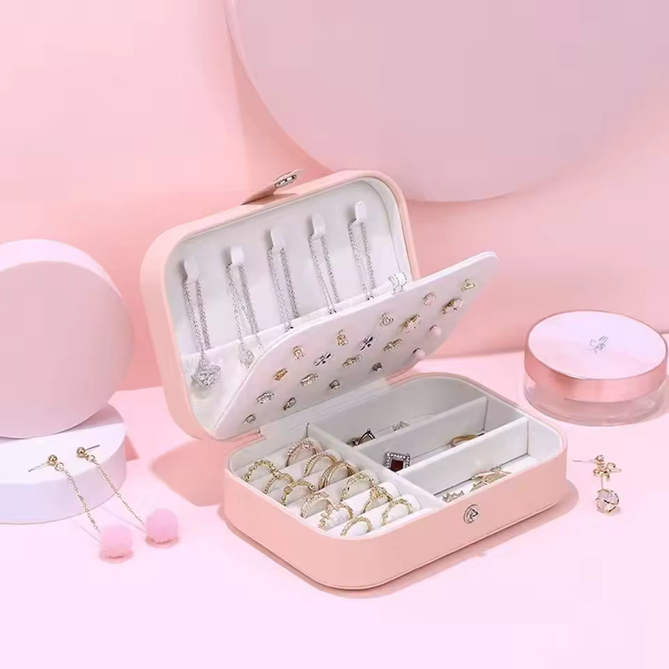 Caja de almacenamiento de joyería portátil