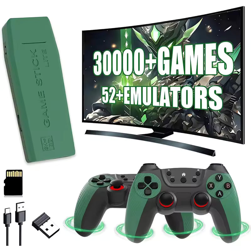 Consola de videojuegos M22-U Retro Game Stick 4K con más de 30000 juegos clásicos,