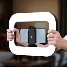 Luz para Selfie con soporte giratorio, soporte para teléfono móvil, luz LED para Selfie. 3