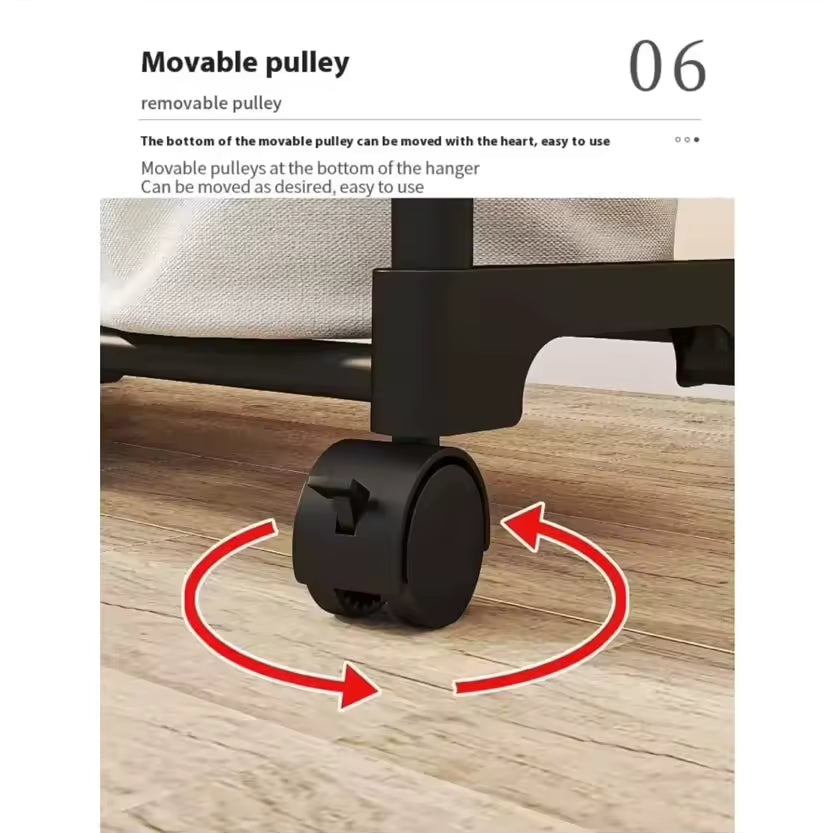 Perchero multifuncional de pie para ropa, sombreros y zapatos 3