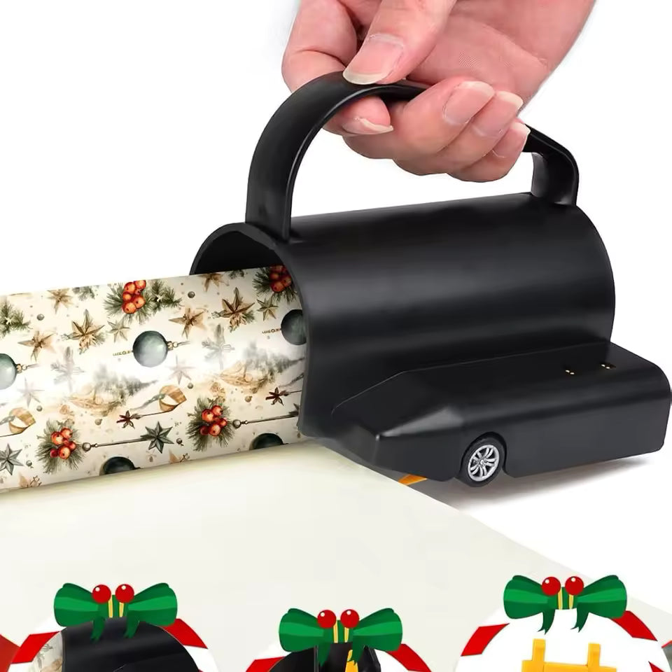 Cortador de rollos de papel de regalo con cuatro hojas 3