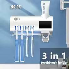 Portacepillos de dientes portátil, recargable, para montar en la pared, con apagado automático, esterilizador de cepillos de dientes.