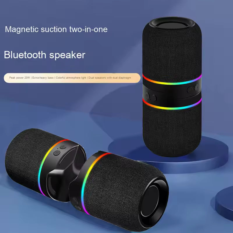 Altavoces Bluetooth magnéticos 2 en 1 de tipo dividido portátil 3