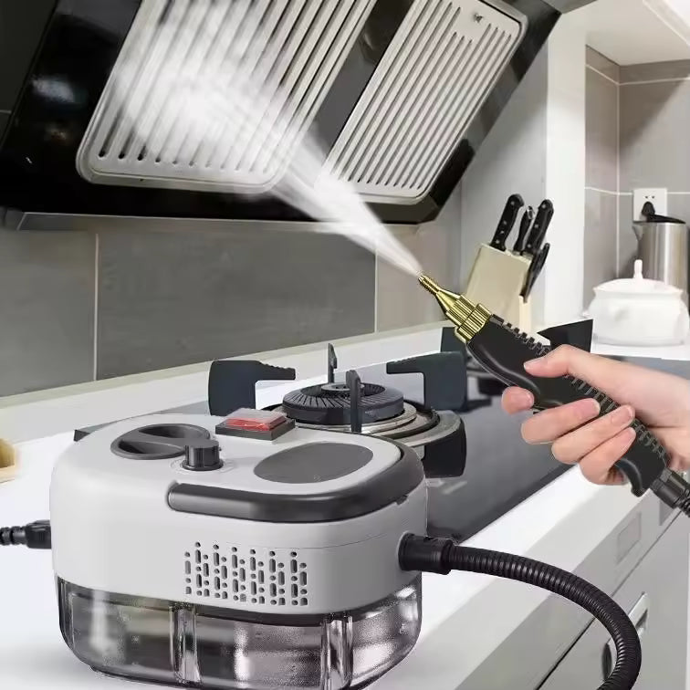 Limpiador a vapor de 2500W, limpiador a vapor portátil de alta presión y alta temperatura de 220V/110V para aire acondicionado, cocina y coche