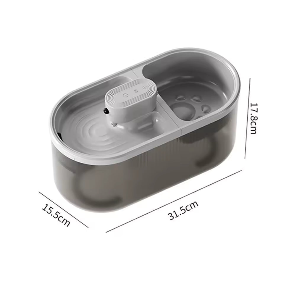 Fuente de agua para mascotas 2 en 1 3
