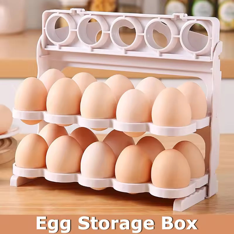 Caja de almacenamiento de huevos plegable
