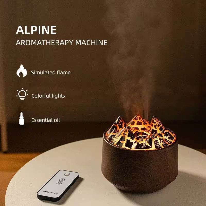 Humidificador de dormitorio volcán con Control remoto