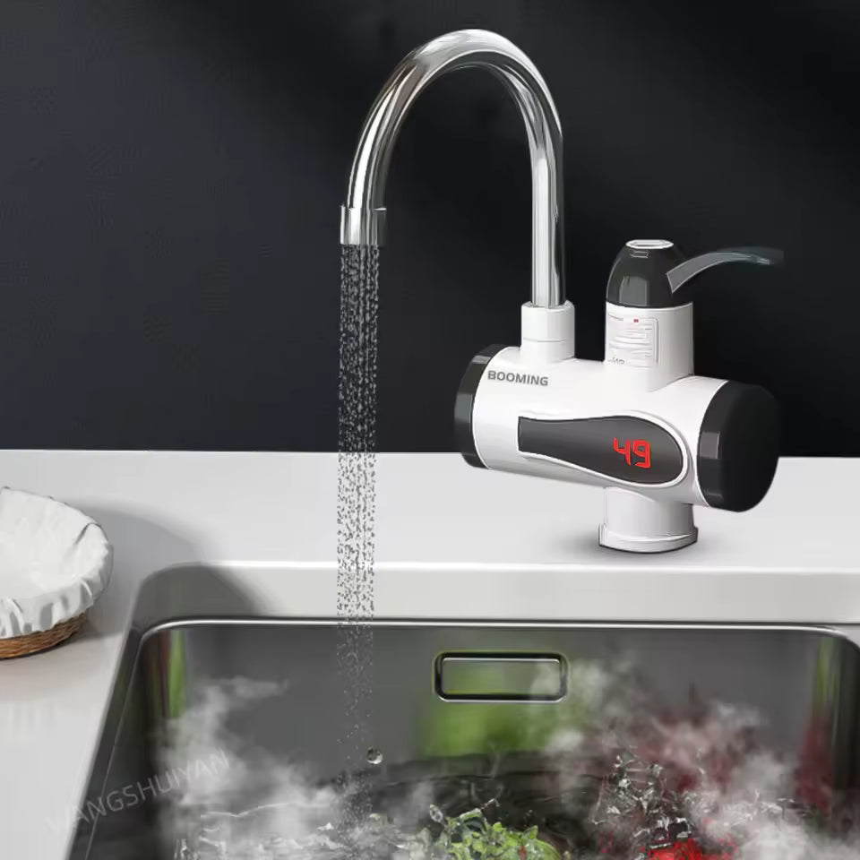 Grifo de agua caliente eléctrico instantáneo para uso doméstico, cocina y baño
