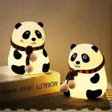 Lampara nocturna de silicona con forma de panda 1