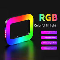 Luz para Selfie con soporte giratorio, soporte para teléfono móvil, luz LED para Selfie.