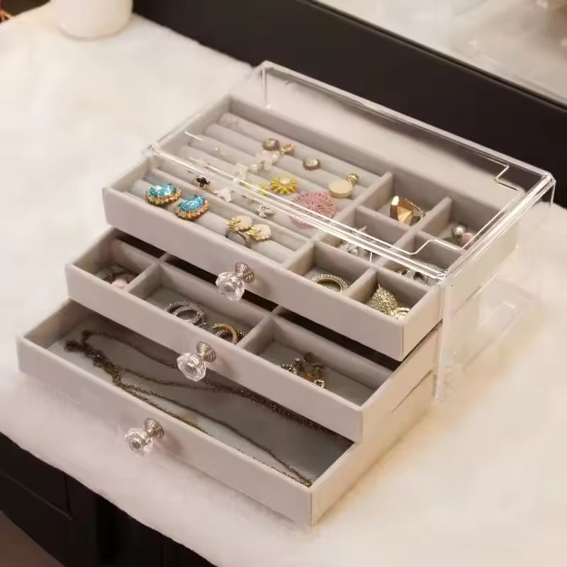 Caja organizadora de joyas con cajón 3