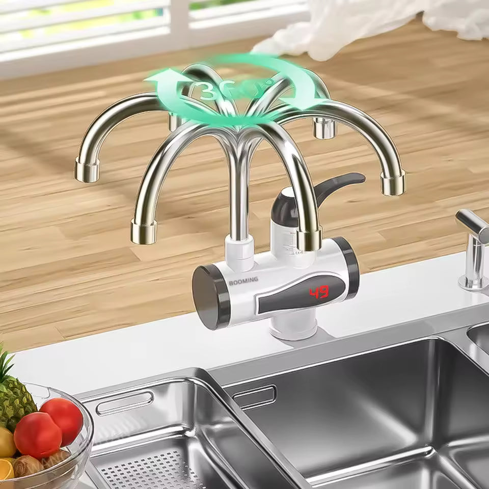 Grifo de agua caliente eléctrico instantáneo para uso doméstico, cocina y baño