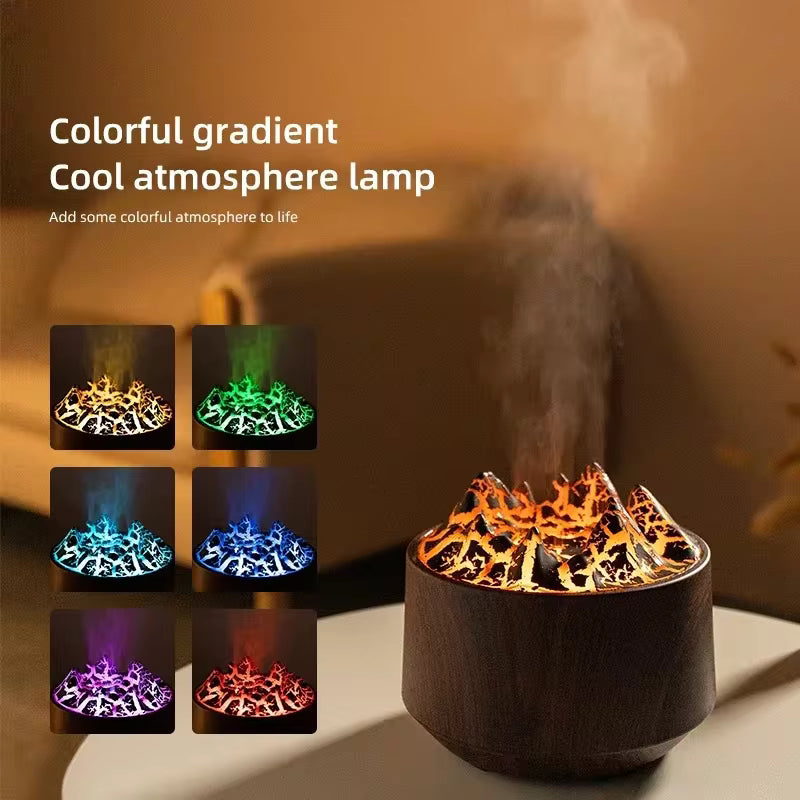 Humidificador de dormitorio volcán con Control remoto