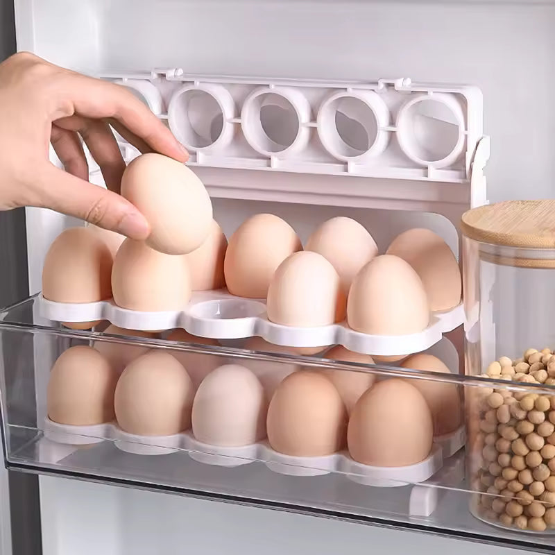Caja de almacenamiento de huevos plegable