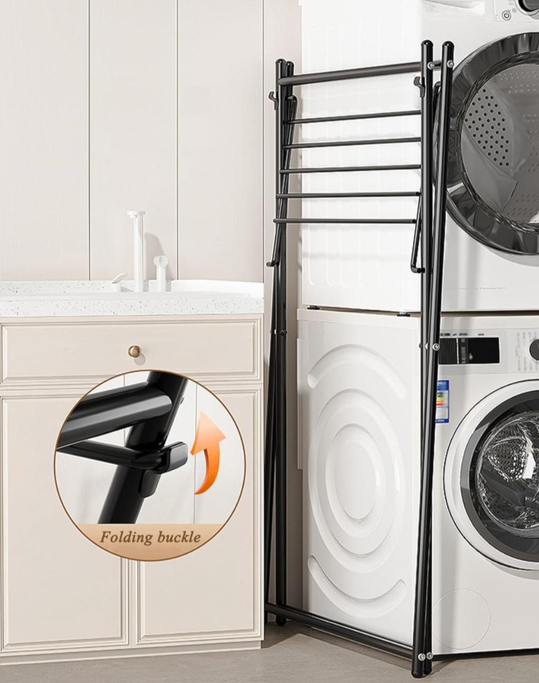 Tendedero Plegable Portátil Ropa Para Espacios Pequeños 3